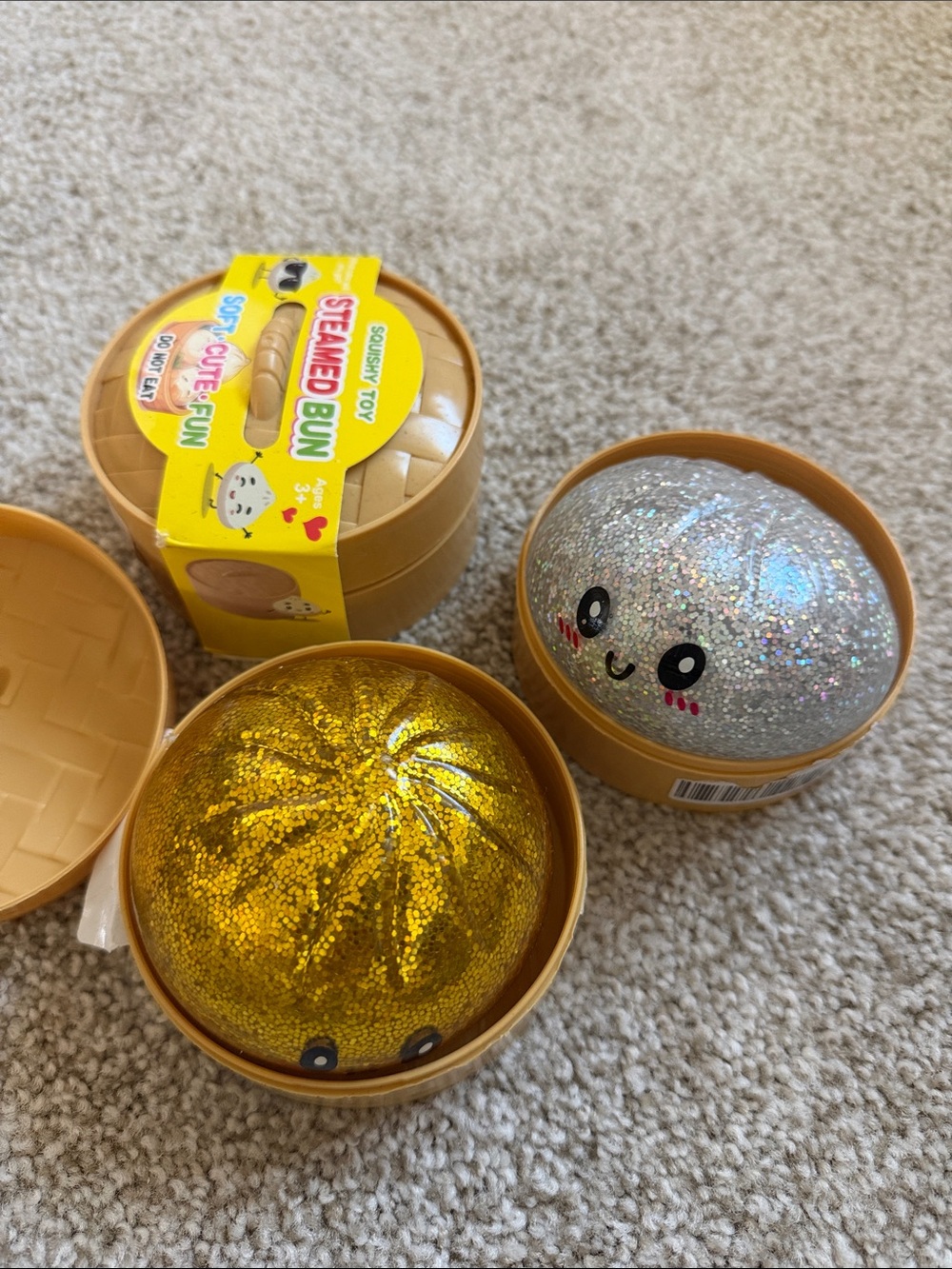 Steamed Bun Squishy Toy - Tan Soft Cute Fun